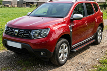 Dacia Duster 2018-2024 Side Steps Maya Red (2 pcs, Aluminum) photo 1