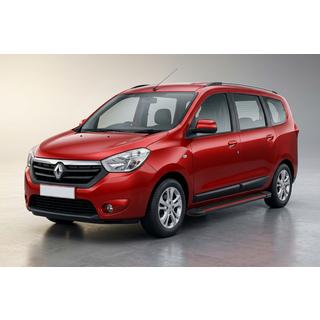 Side Steps Maya Red (2 pcs, Aluminum) Dacia Lodgy 2012-2022 photo 1