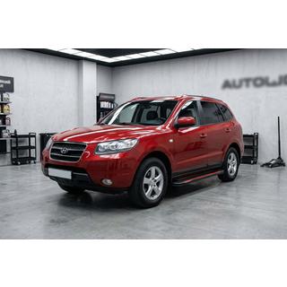 Side Steps Maya Red-Black (2 pcs, Aluminum) Hyundai Santa Fe 2 2006-2012 photo 1