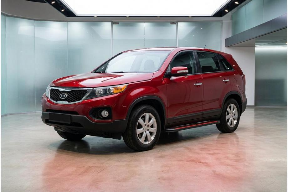 Kia Sorento II XM 2009-2014 Side Steps Maya Red (2 pcs, Aluminum) 2010-2013 Image