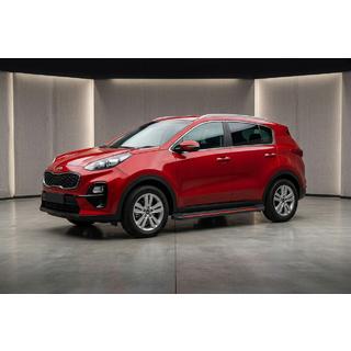 Side Steps Maya Red (2 pcs, Aluminum) Kia Sportage 2015-2021 photo 1