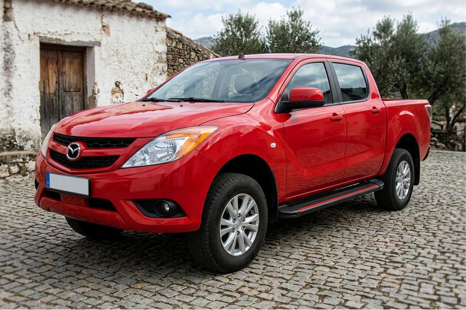 Mazda BT-50 2012- Side Steps Maya Red (2 pcs, Aluminum) Photo 1