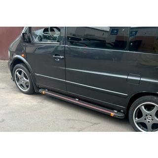 Side Steps Maya Red (2 pcs, Aluminum) Mercedes Vito W638 1996-2003 photo 4