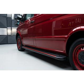 Side Steps Maya Red-Black (2 pcs, Aluminum) photo 1