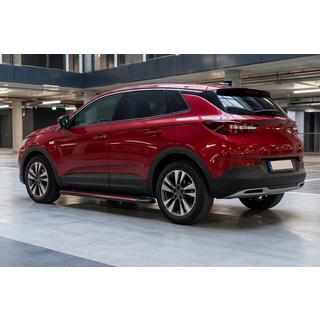 Side Steps Maya Red (2 pcs, Aluminum) Opel Grandland X 2017- photo 1