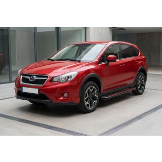 Side Steps Maya Red (2 pcs, Aluminum) Subaru XV 2011-2017 photo 1