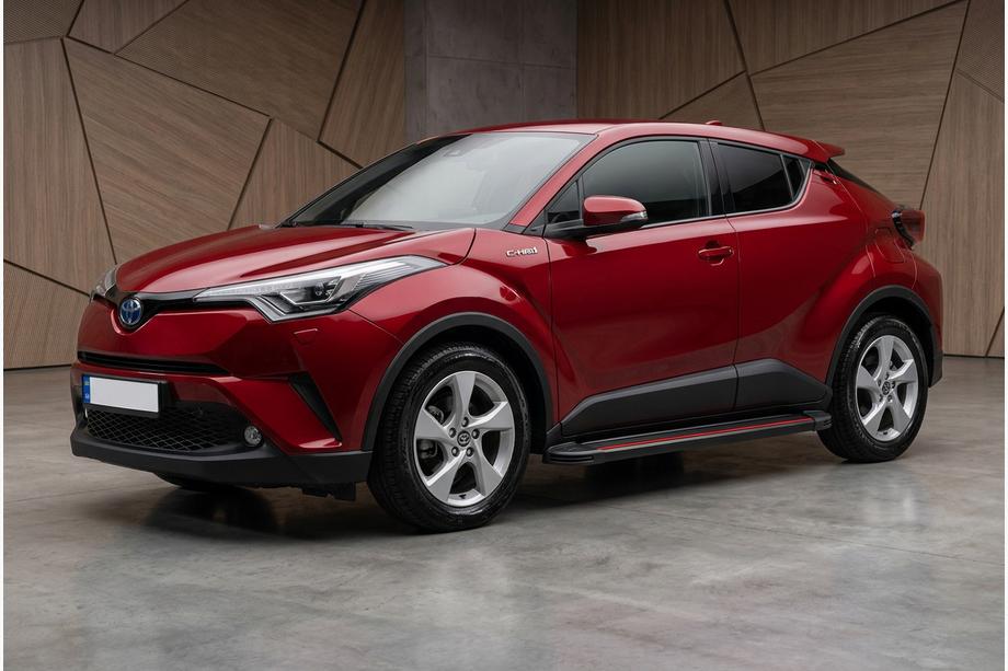 Toyota C-HR 2016-2023 Side Steps Maya Red (2 pcs, Aluminum) Photo 1