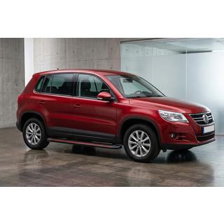 Side Steps Maya Red (2 pcs, Aluminum) Volkswagen Tiguan 2007-2016 photo 1