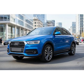 Side Steps Maya Blue (2 pcs, Aluminum) Audi Q3 2011-2019 photo 1