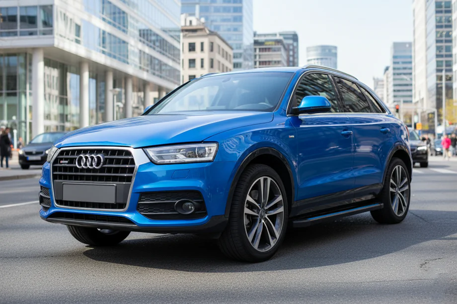 Audi Q3 2011-2019 Side Steps Maya Blue (2 pcs, Aluminum) Photo 1
