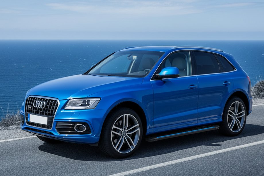 Audi Q5 2008-2017 Side Steps Maya Blue (2 pcs, Aluminum) Photo 1