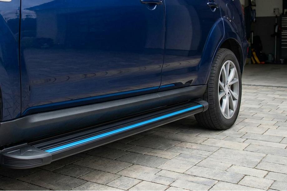 Citroen C-Crosser 2007-2013 Side Steps Maya Blue (2 pcs, Aluminum) Photo 1