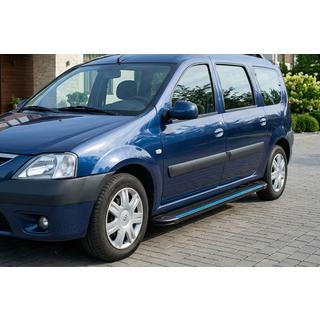 Side Steps Maya Blue (2 pcs, Aluminum) Dacia Logan MCV 2004-2014 photo 1