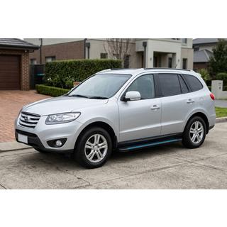 Side Steps Maya Blue-Black (2 pcs, Aluminum) Hyundai Santa Fe 2 2006-2012 photo 1