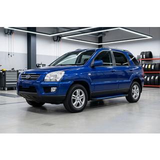 Side Steps Maya Blue (2 pcs, Aluminum) Kia Sportage 2004-2010 photo 1