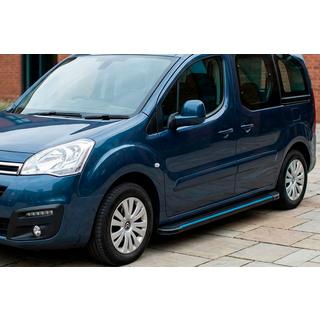 Side Steps Maya Blue (2 pcs, Aluminum) Peugeot Partner Tepee 2008-2018 photo 1