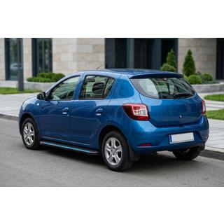 Side Steps Maya Blue (2 pcs, Aluminum) Renault Sandero 2013-2022 photo 1