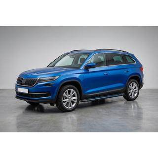 Side Steps Maya Blue (2 pcs, Aluminum) Skoda Kodiaq 2016-2023 photo 1