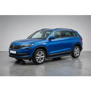 Side Steps Maya Blue (2 pcs, Aluminum) Skoda Kodiaq 2016-2023 photo 1