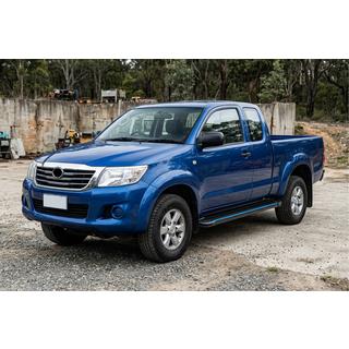Side Steps Maya Blue (2 pcs, Aluminum) Toyota Hilux 2006-2015 photo 1