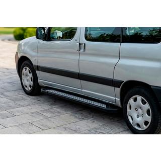 Side Steps New Vision Black (2 pcs, Aluminum) Peugeot Partner 1996-2008 photo 1