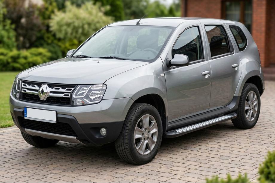 Renault Duster 2008–2017 Side Steps New Vision Black (2 pcs, Aluminum) Photo 1
