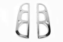 Fiat Doblo I 2005-2010 Chrome Tail Light Covers (2 pcs, Stainless Steel) Carmos - Turkish Stainless Steel photo 2