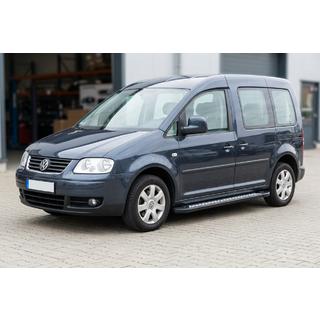 Side Steps Vision New Black (2 pcs, Aluminum) Volkswagen Caddy 2004-2010 photo 1