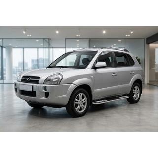 Side Steps Tayga V2 (2 pcs, Aluminum) Hyundai Tucson JM 2004- photo 1