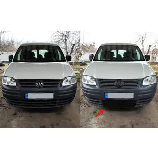 Winter cover for grille (lower)