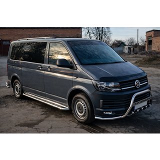 Bull Bar WT004-ST (Stainless Steel) Volkswagen T6 2015-2024 photo 2