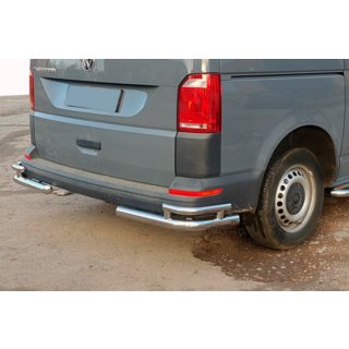 Rear Corner Bars AK003-Double (2 pcs, stainless steel) Volkswagen T6 2015-2024 photo 2