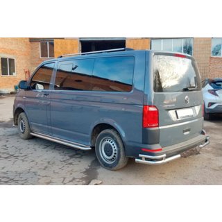 Rear Corner Bars AK003-Double (2 pcs, stainless steel) Volkswagen T6 2015-2024 photo 3