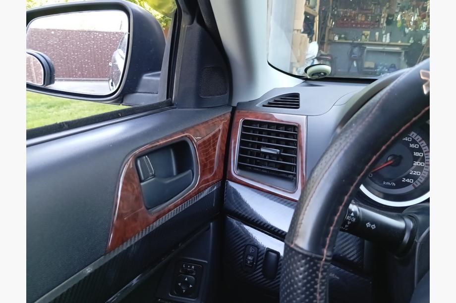 Mitsubishi Lancer X 2008- Dashboard Trim Covers (Meric) Carbon Photo 2