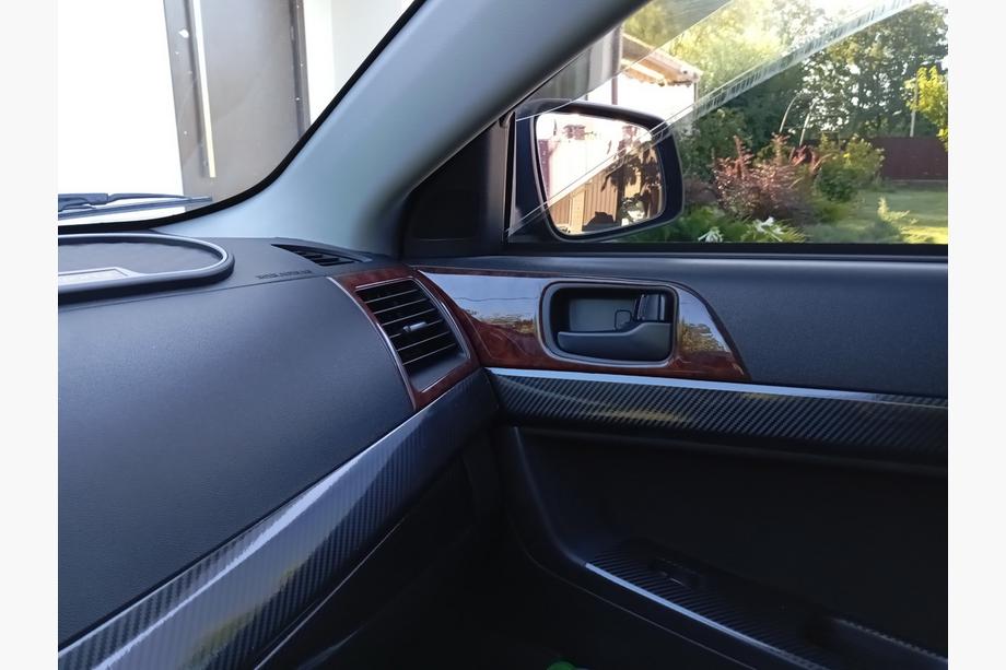 Mitsubishi Lancer X 2008- Dashboard Trim Covers (Meric) Carbon Photo 3