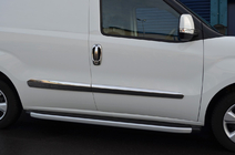 Fiat Doblo II 2010-2022 Chrome Door Handle Covers and Trims (8 pcs, Stainless Steel) Carmos - Turkish Stainless Steel photo 2