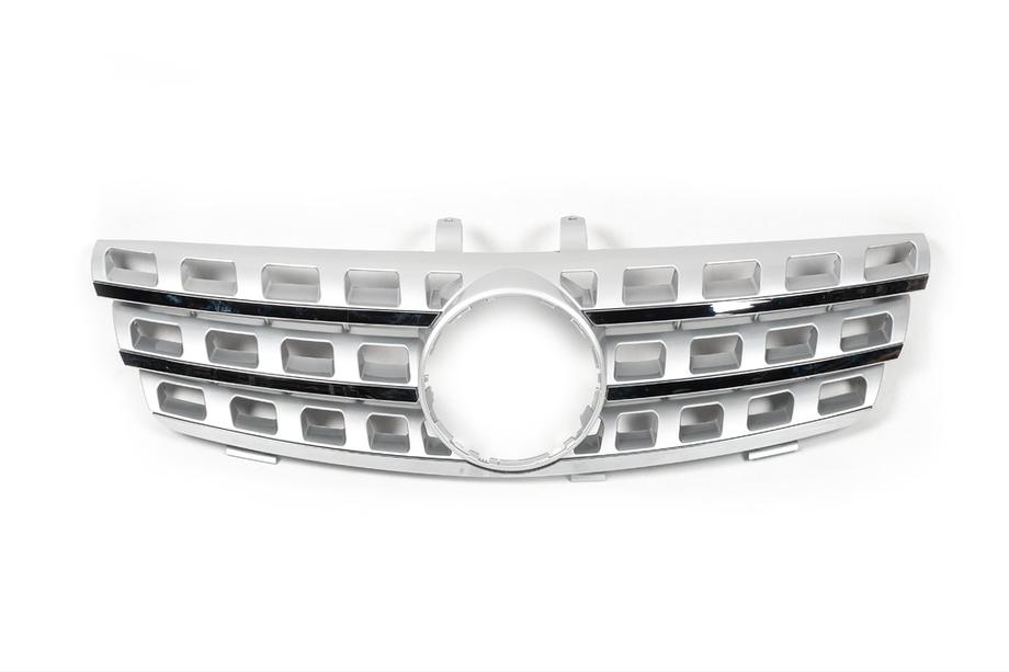 Mercedes ML W164 2005-2011 Front Grille (OEM) 2005-2008, Gray Photo 4