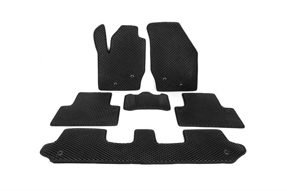 Volvo XC90 2002-2014 EVA Polyurethane Car Floor Mats, Black 7-seater, 3 rows Photo 8