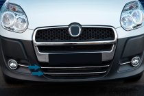 Fiat Doblo II 2010-2022 Lower grille trim (2010-2015, 2 pcs, stainless steel) photo 2