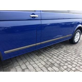 Door Moldings (Stainless Steel, Black Chrome) Volkswagen T5 2010-2015 photo 1