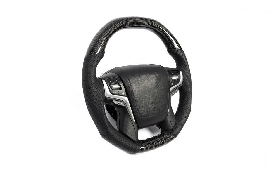 Toyota Land Cruiser Prado 150 2009-2023 Steering wheel assembly (Carbon) Photo 2