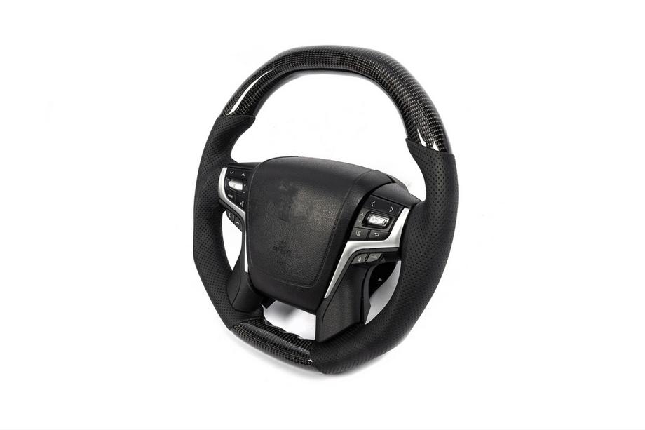 Toyota Land Cruiser Prado 150 2009-2023 Steering wheel assembly (Carbon) Photo 3