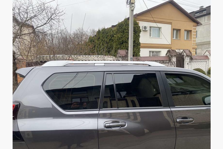 Toyota Land Cruiser Prado 150 2009-2023 Roof Rails Original Design (Silver, 2 pcs) Photo 2