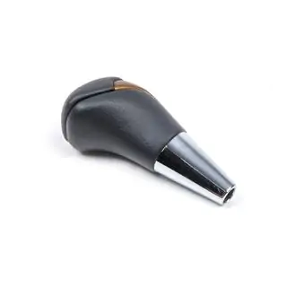 Gear Shift Knob (Black Leather + Light Wood) Toyota Land Cruiser 200 2007-2021 photo 2