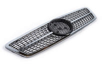 Mercedes C-class W203 2000-2007 Front Grille Diamond Silver photo 4