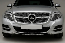 Mercedes GLK class X204 2008-2015 Front Grille Diamond Silver (2013-2015) photo 1