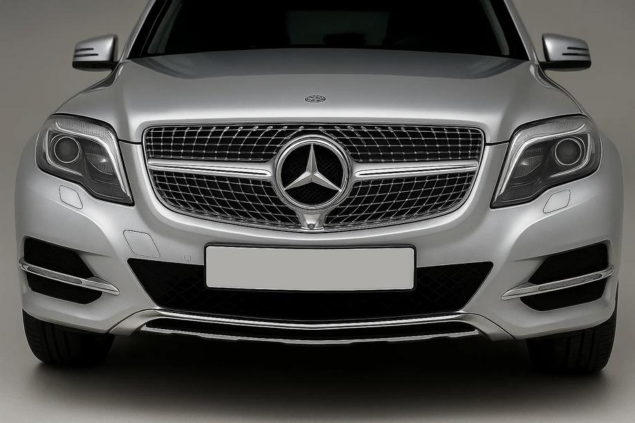 Mercedes GLK class X204 2008-2015 Front Grille Diamond Silver (2013-2015) Image