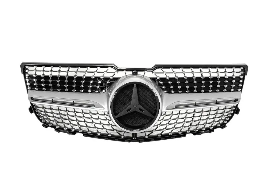 Mercedes GLK class X204 2008-2015 Front Grille Diamond Silver (2013-2015) Photo 5