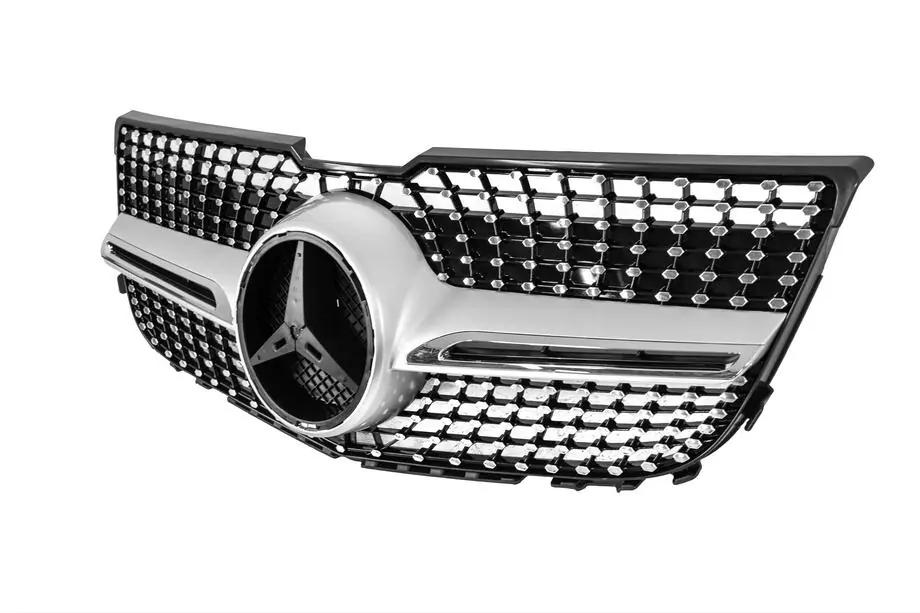 Mercedes GLK class X204 2008-2015 Front Grille Diamond Silver (2013-2015) Photo 6