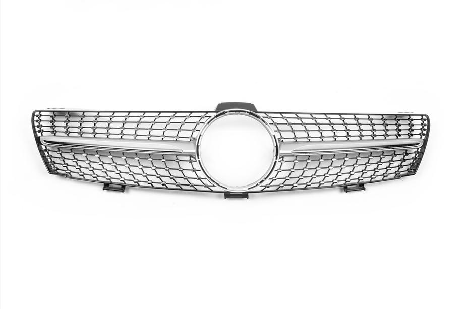 Mercedes CLS C219 2004-2010 Front Grille (2005-2008, Diamond Silver) Photo 2